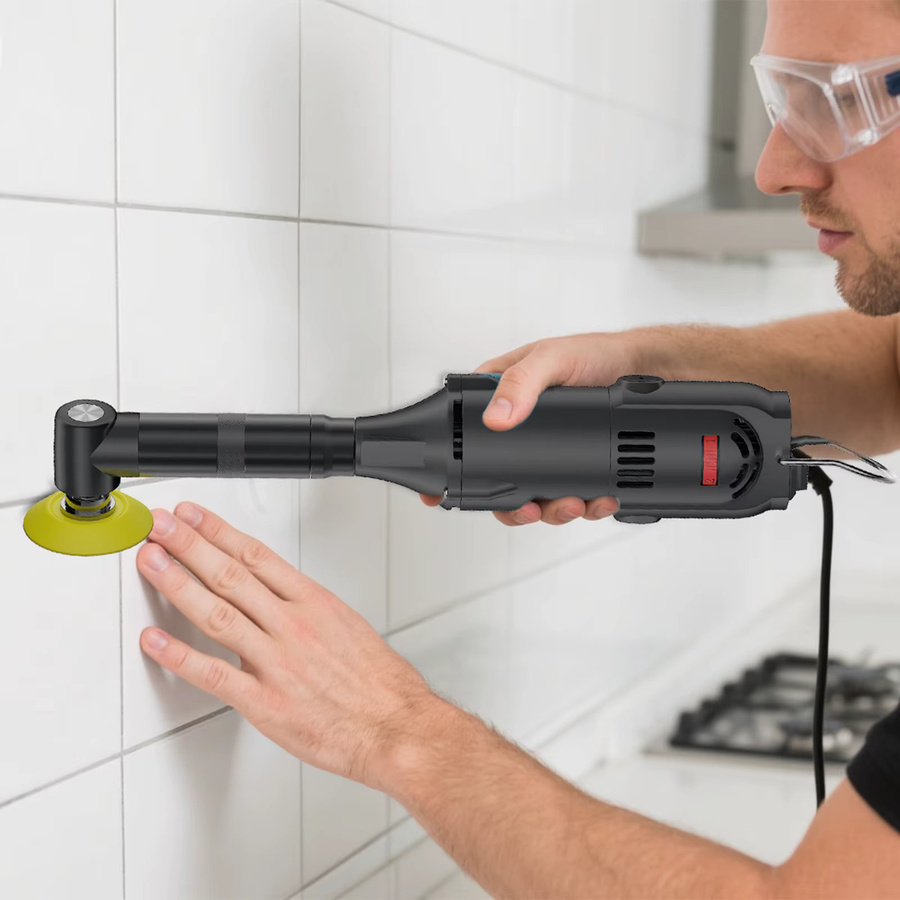 GECOFEER Elektrische Schleifmaschine für Keramikfliesen mit 350W Leistung, 6 variable Geschwindigkeiten, Schwarz - Bild 2