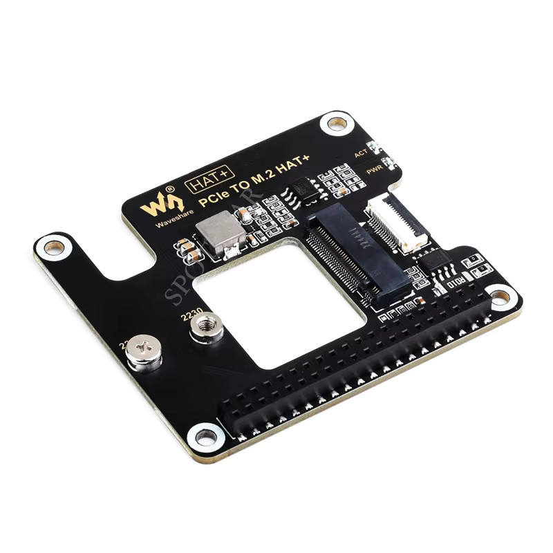 Raspberry Pi 5 PCIe auf M.2 NVMe SSD Adapterplatine PCIe auf M.2 HAT Erweiterungsplatine in Schwarz - Bild 2