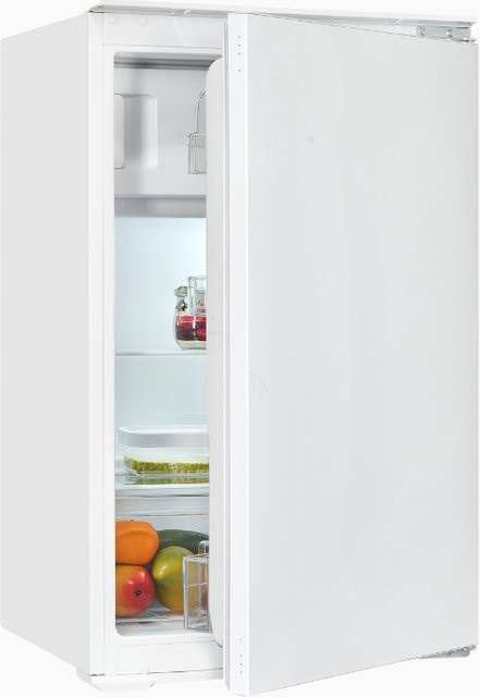 Exquisit EKS131-3-040F Einbau Kühlschrank in Weiß mit LED-Innenbeleuchtung und Flaschenregal, H x B x T: 178 x 54 x 54 cm - Bild 1