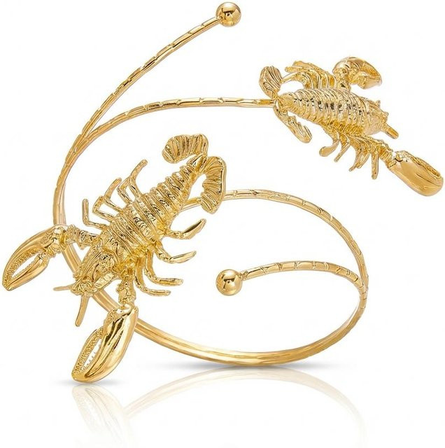 Rinhoo Armreif Hummer, Metall, Gold, Damen - Bild 1
