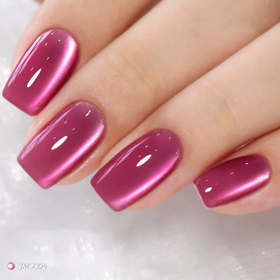 Groillim Mirror Silk Cat Eye Nagellack, Hellviolett, Metallic, 7 ml - Bild 4