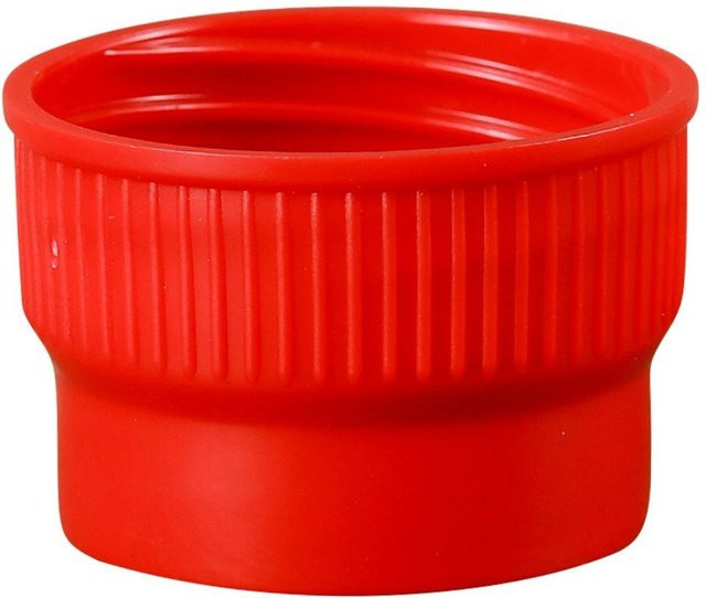 Binchi Outdoor Product Flaschenhalsverbinder aus Kunststoff in Rot als tragbarer und wiederverwendbarer Flaschenverschluss-Adapter - Bild 1