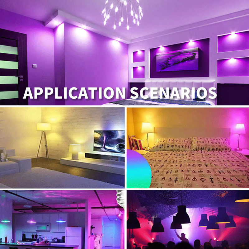 SIXWGH Smart RGB WiFi Glühbirne E27, 9W, dimmbar mit Timer-Funktion, Multicolor, Steuerung via Cozylife App, kompatibel mit Google Home und Alexa - Bild 4