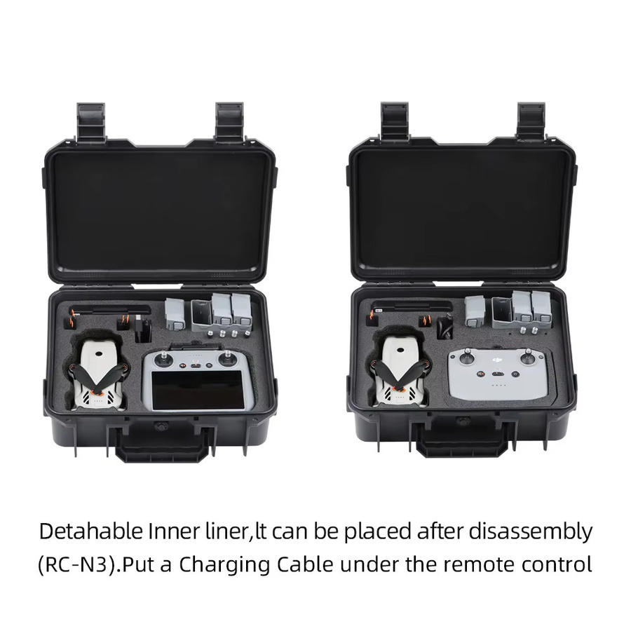 SZKOSTON Hartschalenkoffer für DJI Lito 1/Lito X1 und RC 2/RC N3, Tragbare Kamera Tasche in Schwarz - Bild 2