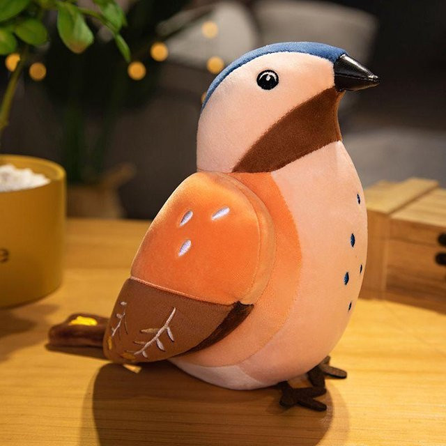 BC Pet Supplies Simulation Sound Birdie Plüschtier, Spatz, Papagei, 20cm, ab 18 Jahre - Bild 1