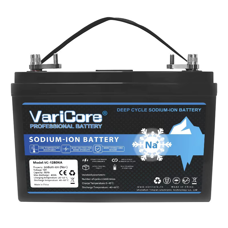 Varicore Natrium-Ionen-Batterie 12V/15,6V 80Ah in Schwarz, kältebeständig für Elektroautos, Golfcarts und Solaranlagen - Bild 6
