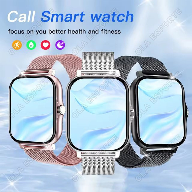 Ola Esporte Smartwatch, Silber, Milanaise, Unisex - Bild 1