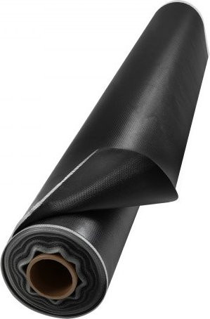 VEVOR Schweißdecke aus silikonbeschichtetem Fiberglas, hitzebeständig bis 982 °C, flammhemmende Brandschutzdecke in Silber und Schwarz, B: 152,4 cm, L: 4174 cm - Bild 1