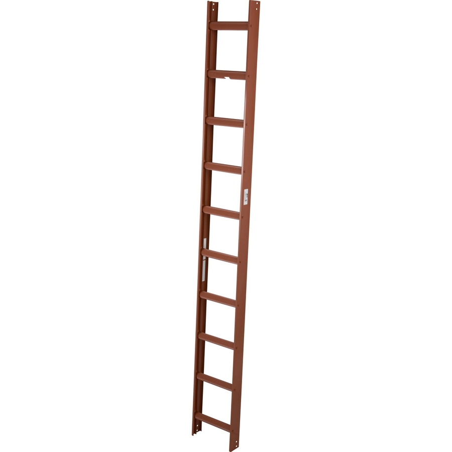 Krause Kaminkehrer-Leiter aus Aluminium mit 10 Sprossen, Rot, Höhe: 285 cm, Breite: 35 cm, Tiefe: 9 cm - Bild 2