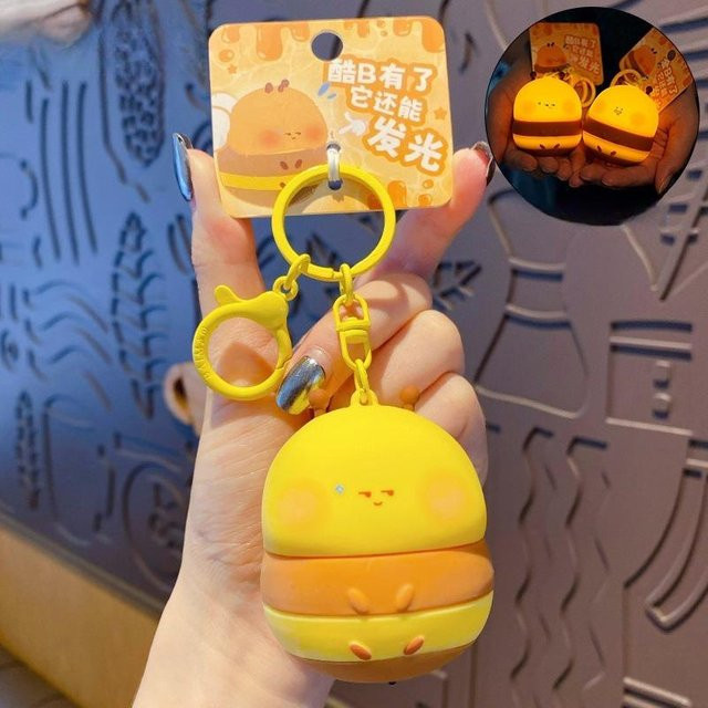 Linyi toy Schlüsselanhänger Bienenform, Silikon, Damen - Bild 1