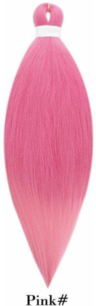 KaiTingu Easy Straight Braids Haarverlängerungen, Ombre Schwarzbraun Rosa, Damen - Bild 1