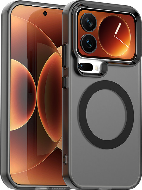 Mattierte transparente Handyhülle Candy Magnetic Cover für Xiaomi Mi 14 14T 15 15T 17 Pro Ultra 5G Slim Schutzhülle - Bild 1