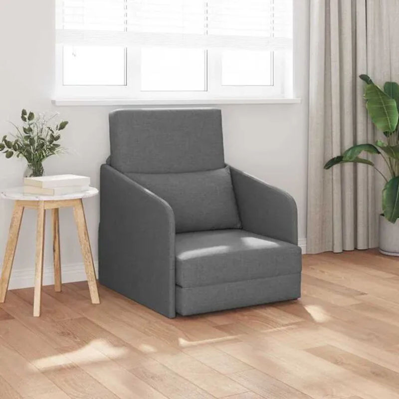 Modernes Schlafsofa von Vidaxl aus Stoff in Anthrazit Grau, B/T/H: 65 x 80 x 83 cm - Bild 1
