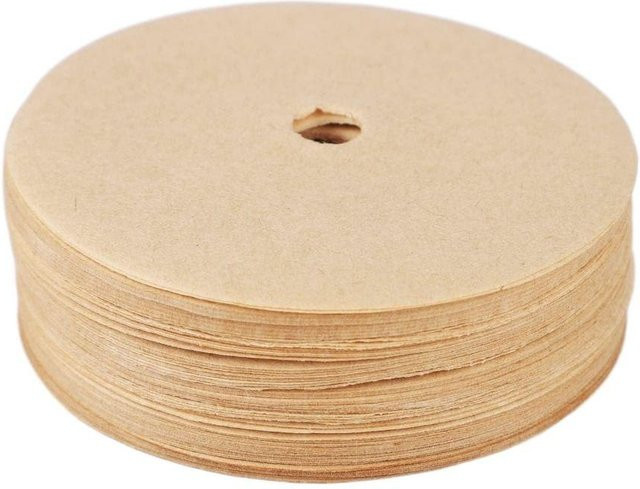 200 Stück Kaffeefilter für Perkolatoren von MIRA LIVING, rund, ungebleicht, beige, 3,75 Zoll Einwegersatzfilter - Bild 1