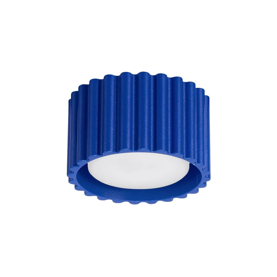 Licht-Erlebnisse Deckenspot GX53 Aufputz Blau, Rund aus Aluminium, Durchmesser: 10 cm - Bild 2