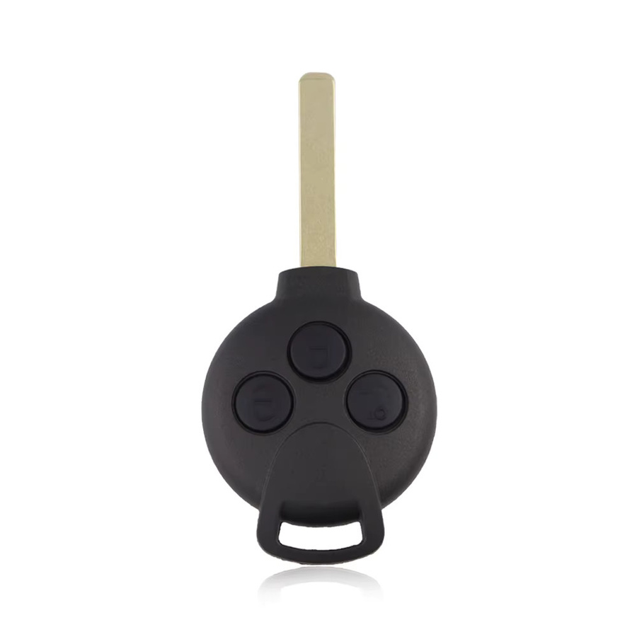 YIQIXIN Smart Key Fernbedienung mit 3 Tasten für Mercedes-Benz und Smart Fortwo 451 (2007-2013), 433 MHz, 7941 Chip, Keyless Entry Sender, Schwarz - Bild 2