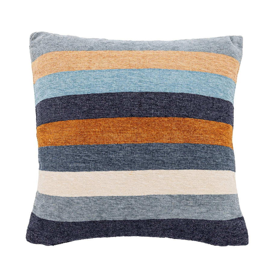 Bloomingville Kissen Gyani aus Baumwolle in Blau und Multicolour, B/B/H: 50 x 50 x 50 cm - Bild 1