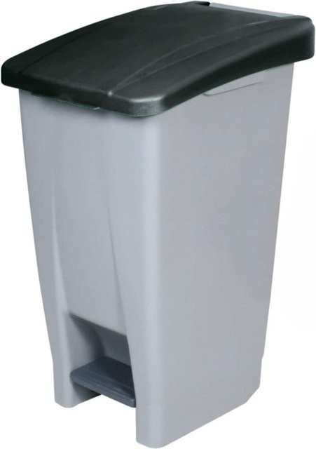 BRB Tret-Abfalleimer aus Kunststoff, 60 Liter, schwarz - Bild 1