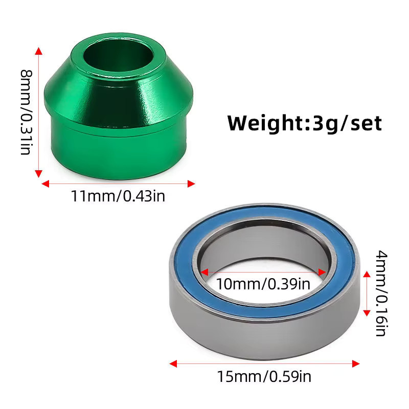 Traxxas Metalllageradapter, Kugellager, Blau, Zubehör - Bild 1