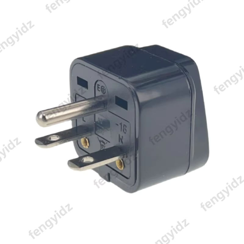 Fengyidz Elektrischer T-Typ Netzstecker NEMA 6-15P 250 V 15 A Universal Reiseadapter für USA, Kanada und Japan, Schwarz - Bild 5