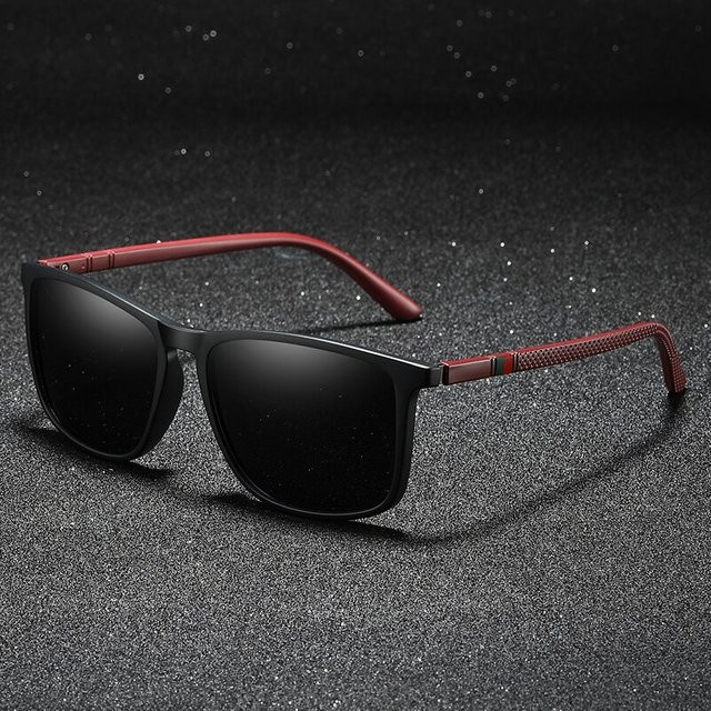 WSZ Sonnenbrille, eckig, Vollrand, schwarz, Unisex - Bild 1