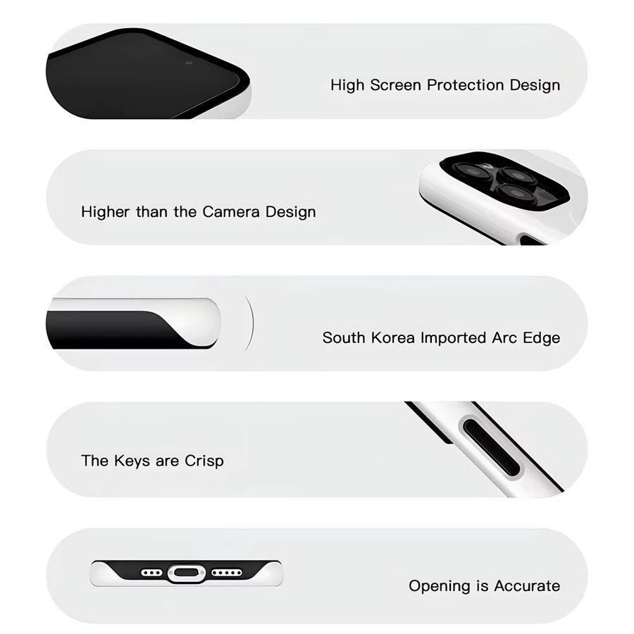Clmj Luxus Nothing Changes Handyhülle für iPhone 11 bis iPhone 17 Pro Max Plus in Weiß mit Doppelschicht-Rückabdeckung - Bild 2