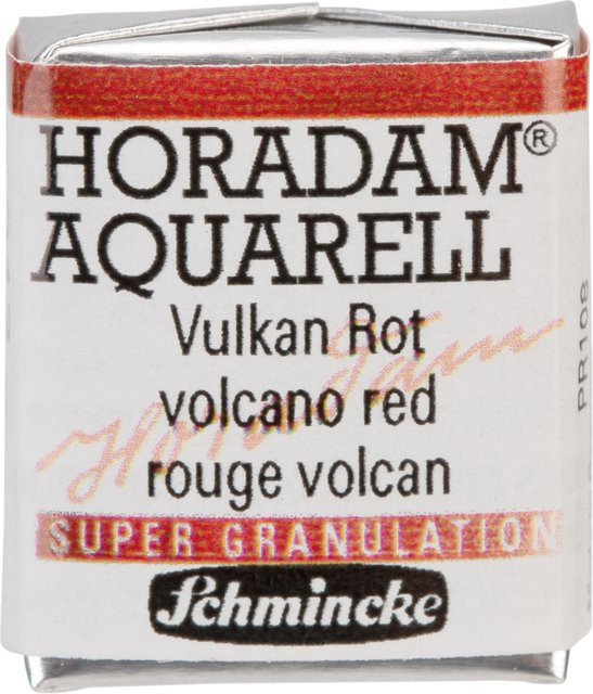 Schmincke HORADAM Aquarellfarbe Vulkan Rot im 1/2 Näpfchen - Bild 1