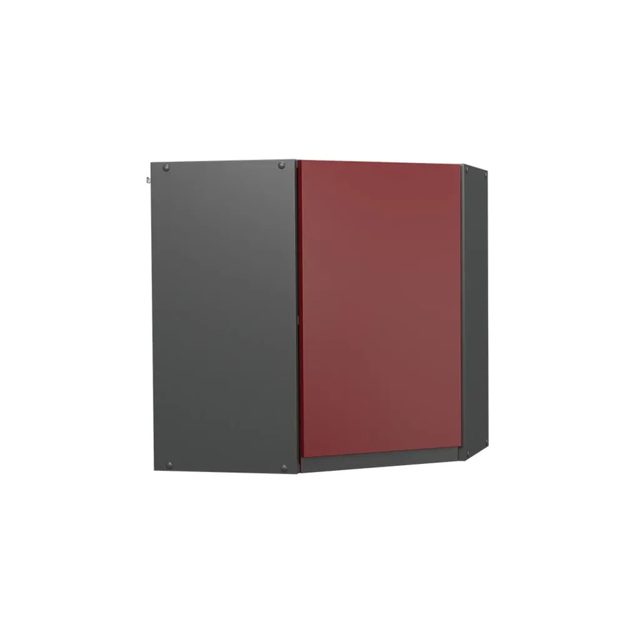 Vicco Eckhängeschrank R-Line J-Shape Küchenschrank in Anthrazit und Rot, Breite: 57 cm - Bild 3