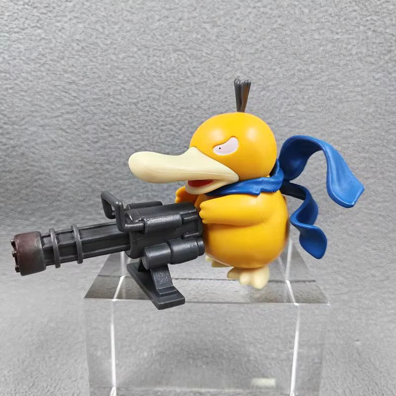 FUNISM Pokemon Anime Figur Psyduck und Charmander in stehender Haltung, gelbe Sammelfigur für Kinder - Bild 2