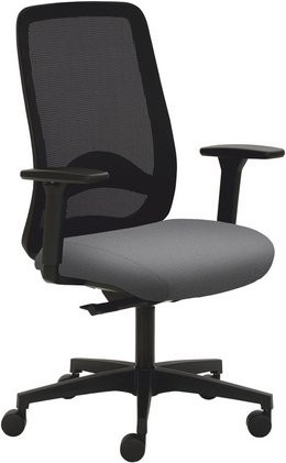 Mayer Sitzmöbel Drehstuhl 2228 in Grau mit Armlehnen und Rollen, B: 70 cm, H: 116 cm - Bild 1