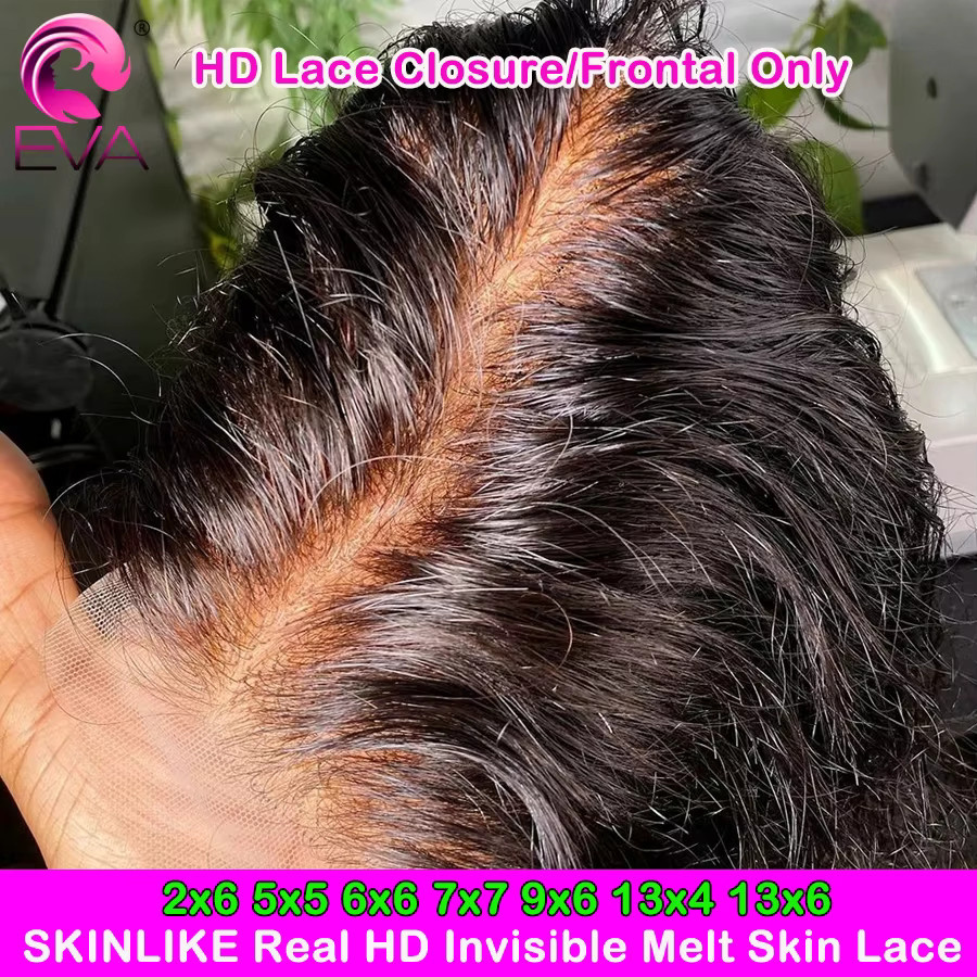 Eva Hair HD Lace Frontal und Closure, Body Wave, Glatt, 100% Echthaar - Bild 2