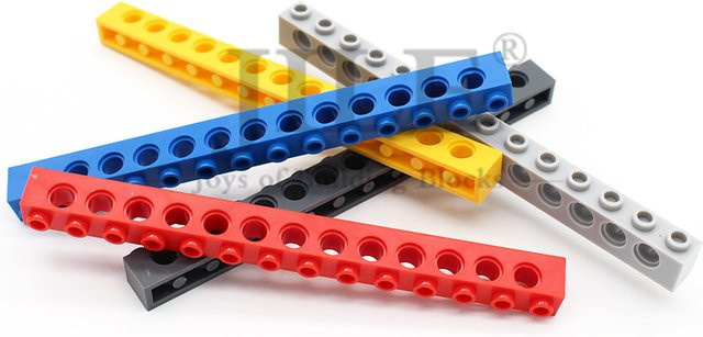 jile MOC 32018 Technische Bausteine 1x14, 10-teiliges Set, Schwarz - Bild 1