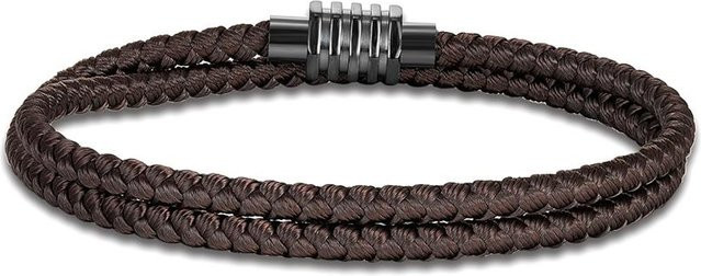 YULIN Armband, Roter Faden, Edelstahl, Magnetverschluss, Unisex, 23cm - Bild 1