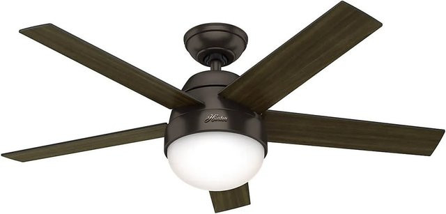 HUNTER FANS Deckenventilator Premier Bronze mit Fernbedienung und Beleuchtung, Durchmesser: 117 cm - Bild 1