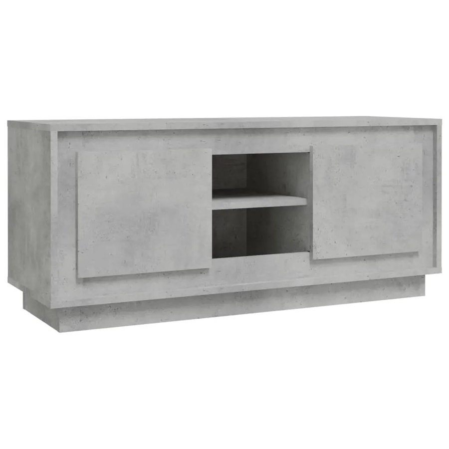 vidaXL TV-Schrank aus Holzwerkstoff in Grau, B/T/H: 102 x 35 x 45 cm - Bild 2