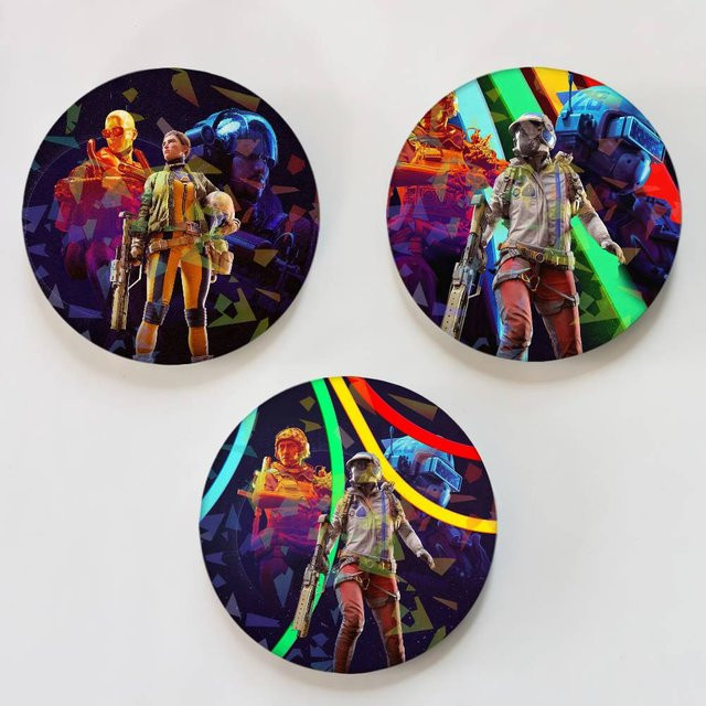 Brosche A-ARC Raiders Laser Button Pins - Bild 1