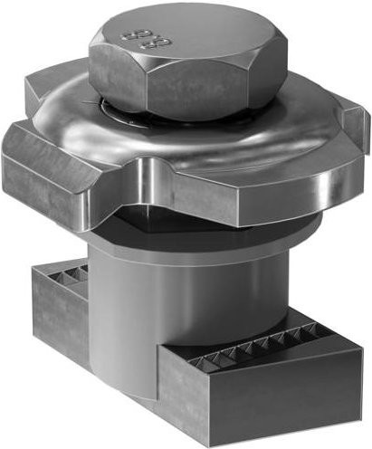Fischer 562662 Durchsteckverbinder aus Edelstahl in Silber, 25 Stück - Bild 1