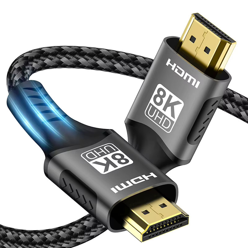 Nephy Ultra High Speed HDMI 2.1 Kabel in Schwarz mit 48Gbps, 8K 60Hz, 4K 120Hz, HDR und 3D-Effekt für HDTV und PC - Bild 7