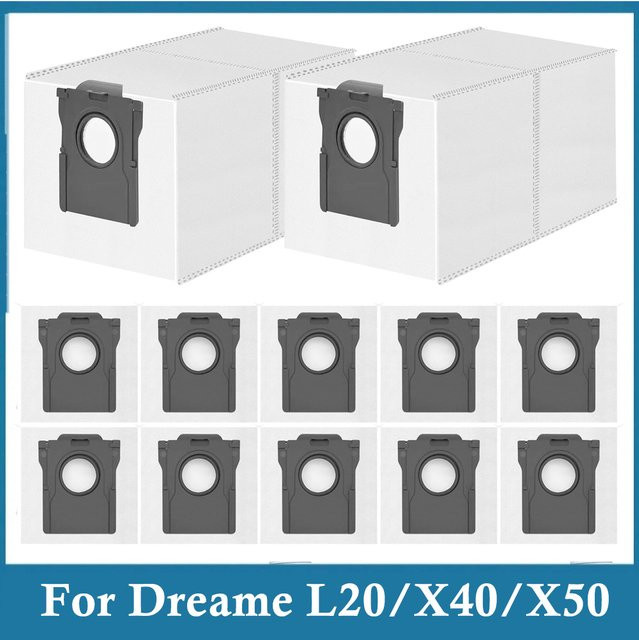 Dreame Staubbeutel für L20 Ultra Complete, X40 Ultra, L10s Ultra, L10, L40s Pro, L40, L50 Ultra und Mova E30 Ultra, P50 Pro Ultra, Farbe: Weiß - Bild 1