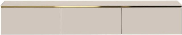 Vente-unique TV-Hängeschrank Vukia in Beige und Goldfarben, Breite: 180 cm - Bild 1