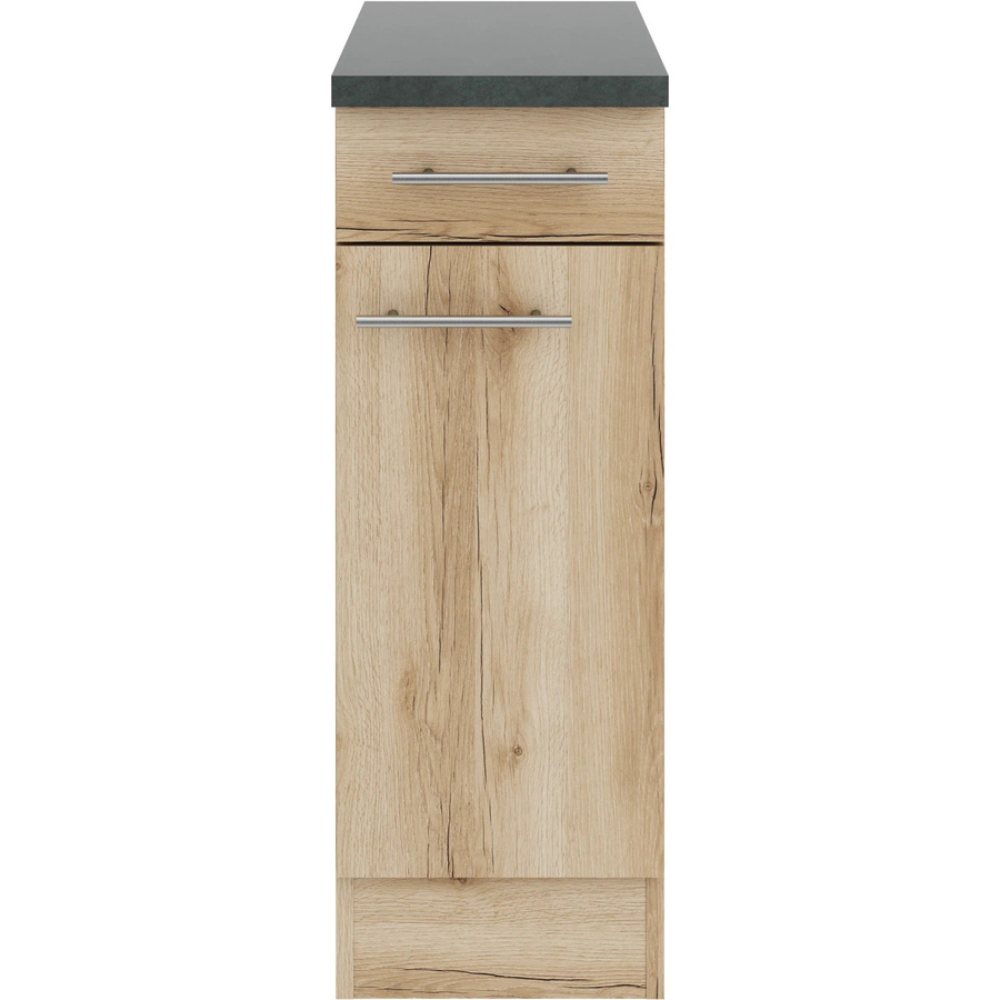 OPTIFIT Livorno290 Küchen-Unterschrank in Wildeiche Nachbildung und Anthrazit - Bild 2