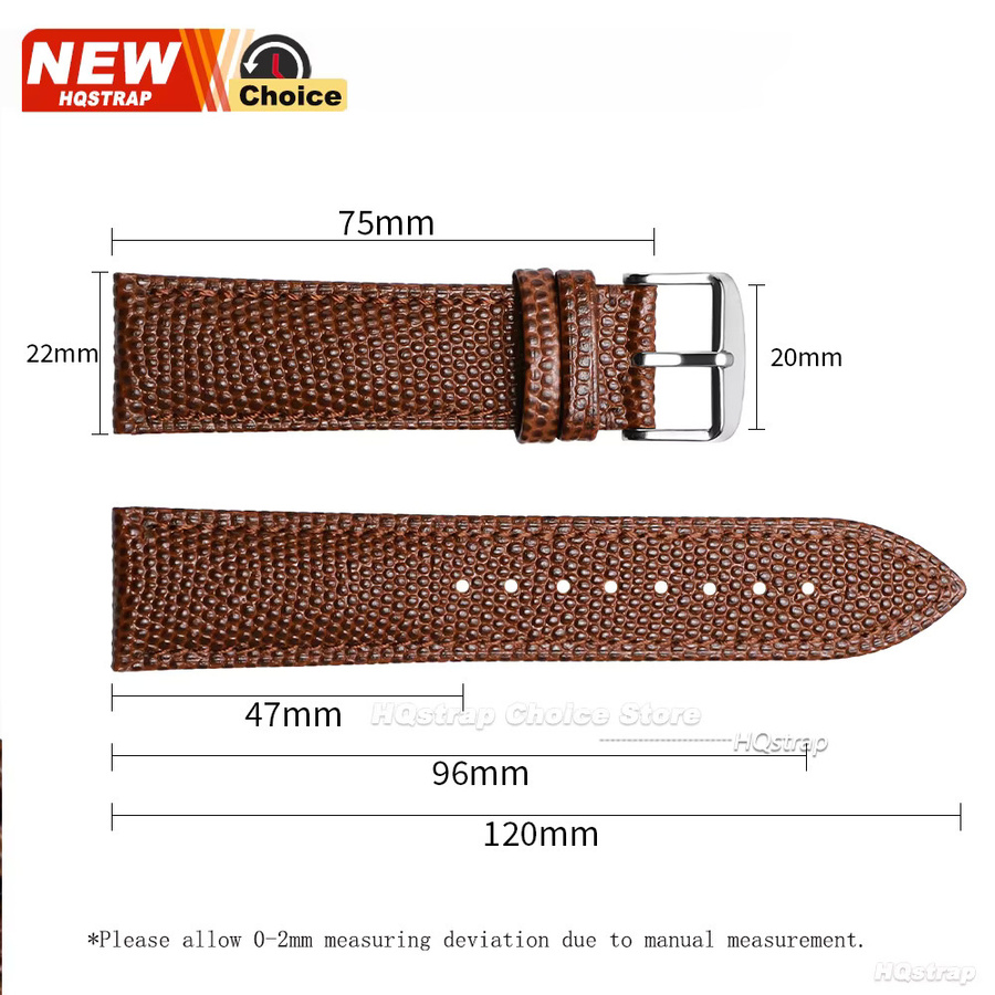 HQstrap Armband, Leder, Eidechsenmuster, Unisex - Bild 4