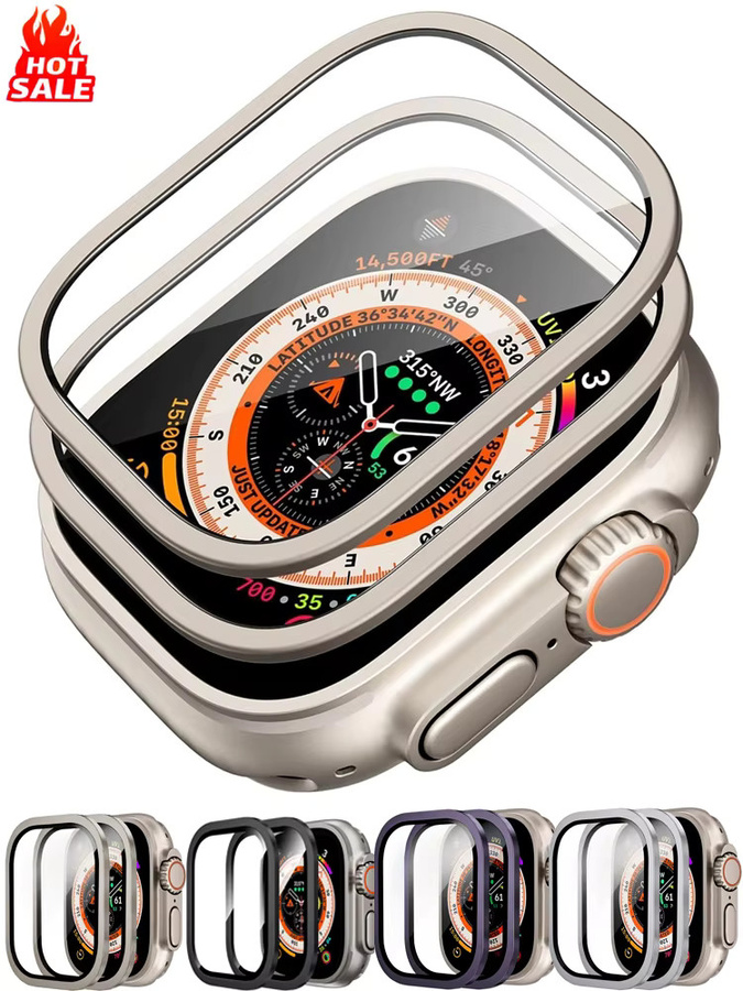 HUBANDE Displayschutz Gehärtetes Glas, Apple Watch Ultra 1/2/3 49 mm, Blue - Bild 5