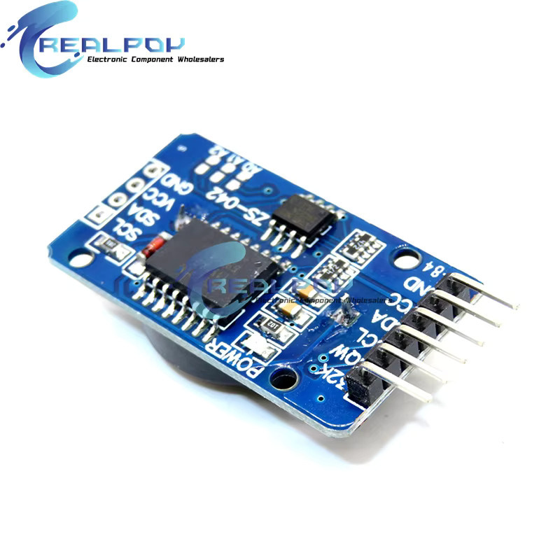 REALPOY DS3231SN Präzisions-RTC Echtzeituhr-Speichermodul mit AT24C32 IIC in Blau für Arduino und Raspberry Pi - Bild 2