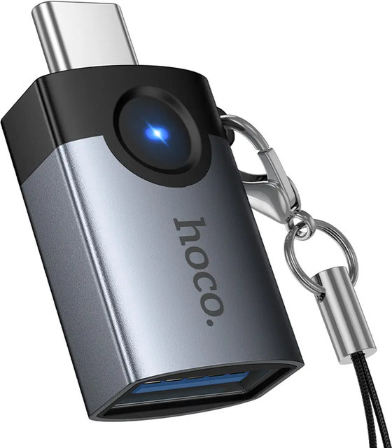 HOCO UA46C OTG-Adapter USB-C auf USB-A in Grau - Bild 1