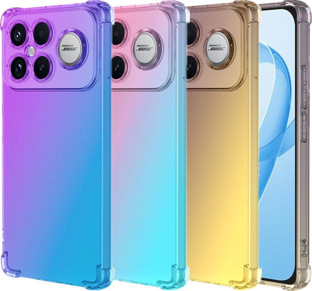AtomBros Stoßfeste Gradient TPU Schutzhülle für Xiaomi Poco F8 Ultra und Poco F8 Pro in Transparent/Multicolor - Bild 1