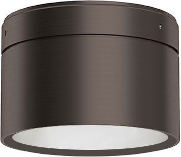 Top Light Puk! 80 One Avantgarde LED-Deckenleuchte in Schwarz und Holz mit mattiertem Glas und warmweißem Licht (2700K) - Bild 1