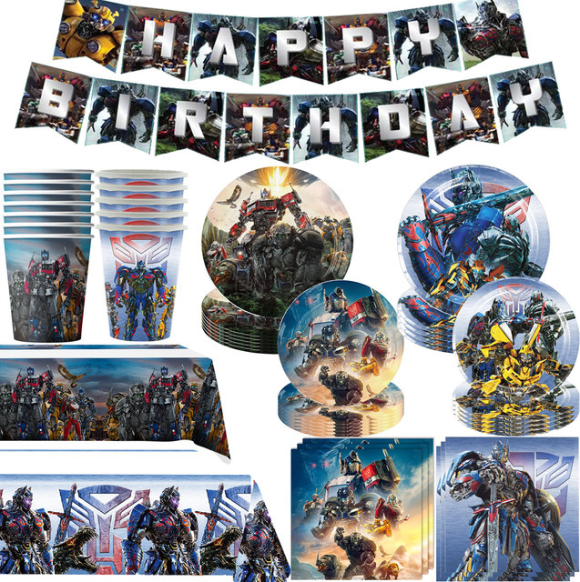 Hasbro Transformation Geschirr, Roboter Party Geschirr - Bild 1