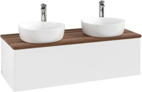 V&B Waschtischunterschrank Antao mit Beleuchtung, Farbe Weiß lackiert, B/T/H: 120 x 50 x 36 cm - Bild 1