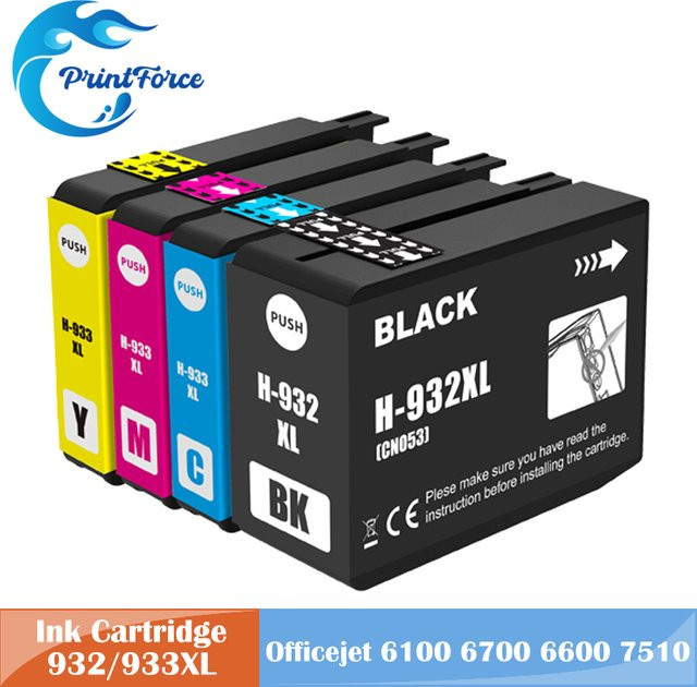 Kompatible Tintenpatronen 932XL und 933XL für HP Officejet Drucker 6100 6600 6700 7110 7610 7612 7510 7512 - Bild 1
